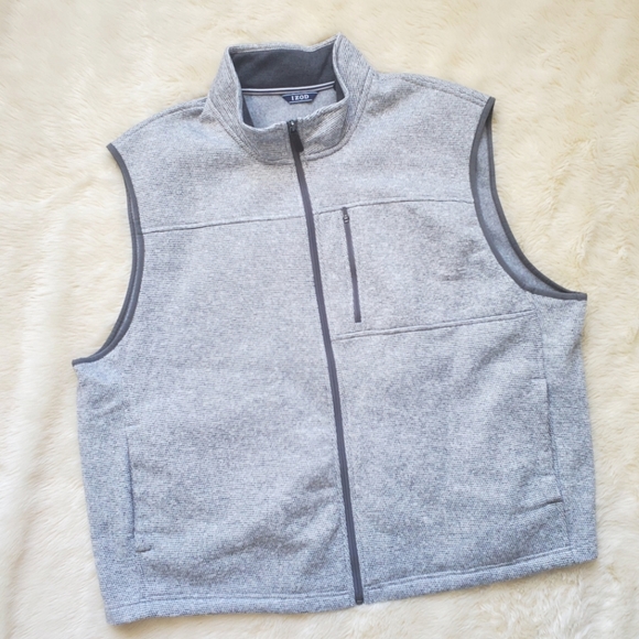 Izod Other - IZod Grey Zipper Fleece Lined Soft Vest